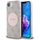 Заштитен капак Guess 4G Circle Classic Logo MagSafe за iPhone 16e, TPU PC, розова