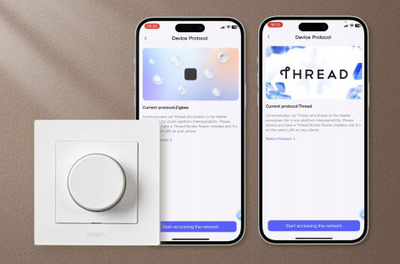 Çelës dimmer inteligjent Aqara H2 EU, Zigbee Matter, me rrotull, i bardhë