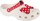 Sandale për kalamaj Crocs Disney Minnie Mouse Classic Clog, Croslite, me rrip mbrapa, të bardha me të kuqe
