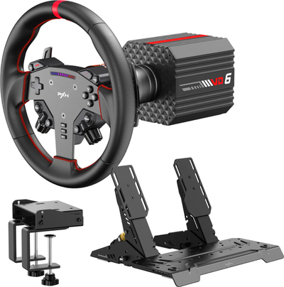 Timon garash me pedale PXN VD6 Bundle, direct drive 6Nm, wireless, i zi