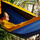 Varëse kampingu Amazonas Adventure Hammock, XXL, shumë e lehtë, blu me të verdhë