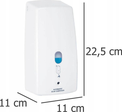 Dozator muri për sapun Wenko 18416800, 650 ml, me sensor, i bardhë