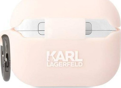 Mbulesë Karl Lagerfeld Silicone Choupette Head 3D për Apple AirPods Pro, silikon, rozë