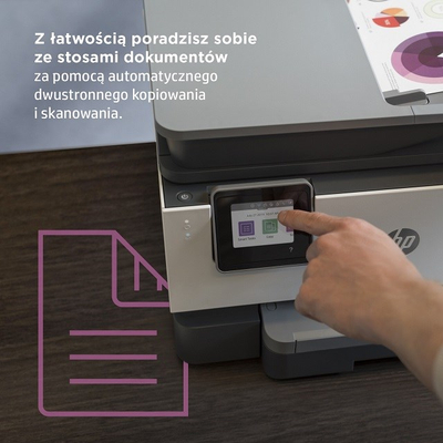 Printer multifunksional HP OfficeJet Pro 9010e, Inkjet termal, i zi
