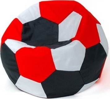 Puf sako Go Gift Bean Bag, XL 120 cm, si top, bardh e zez e kuqe