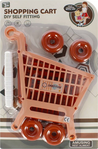 Karrocë supermarket lodër MEGA CREATIVE 501277, e palosshme, plastike, shumengjyrëshe