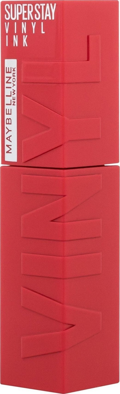 Ruzh lëngshëm Maybelline New York SuperStay Vinyl Ink 25 Red Hot, afatgjatë, 4.2ml, e kuqe