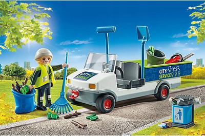 Set lodrash Playmobil City Action 71433, makinë elektrike pastrimi, 42 pjesë, shumëngjyrësh