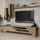 Mur televizori Farfan Living Room, për TV deri 70", dru oak natyral