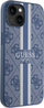 Mbulesë telefoni Guess 4G Printed Stripes MagSafe për iPhone 14 Plus, hardcase, blu