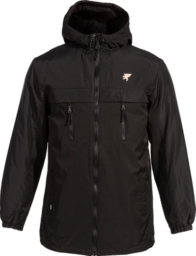 Xhaketë anorak Explorer për burra, kundër ujit, me fleece, e zezë