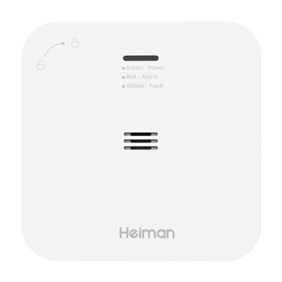 Sensor monoksidi karboni Heiman HM-720ES-W, wireless, me aplikacion, i bardhë