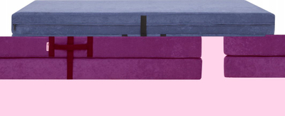 Dyshek palosës Hobbygarden Folding Mattress Ben XXL, 10cm, shkumë poliuretani, blu denim
