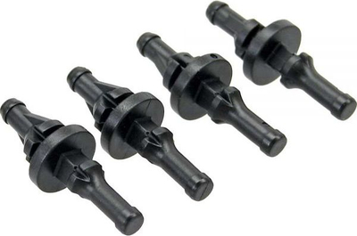 Kunja antivibrim për ventilator PC InLine 36201P, 60–120mm, set me 100 copë, të zeza