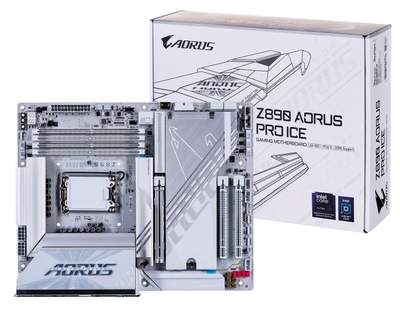 Pllakë amë Gigabyte Z890 Aorus Pro Ice, DDR5, PCIe 5.0, e bardhë
