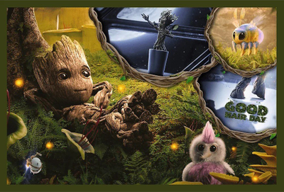 Puzzle Trefl I Am Groot Marvel Guardians of the Galaxy, set me 2 copa, 200 pjesë, shumëngjyrësh