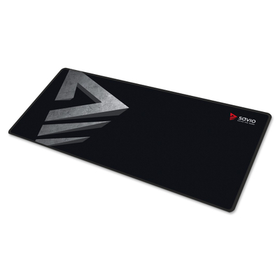 Mousepad Savio Precision Control XL Pad, format XL, bazë gome, i zi