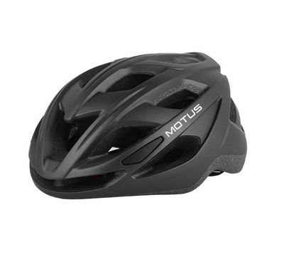 Helmë biçiklete Motus Cycling, madhësia L 57-62 cm, e rregullueshme, e zezë