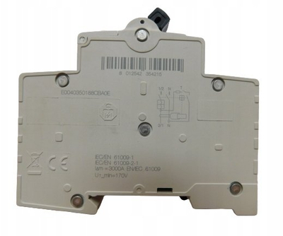 Ndërprerës diferncial ABB DSH201 B10, 6000 A, 230 V, i bardhë
