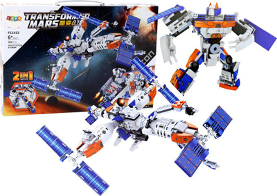Set blloqesh LEAN Transforming Mars FC1033, 361 copa, 2 në 1 stacion kozmik robot, me ngjyra nga të gjitha