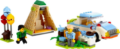 Lodra konstruktore ALLEBLOX Camping, 251 copë, 34x27x6 cm, shumëngjyrëshe