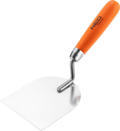 Mistër suvatimi Neo 50-133, teh inoks 100mm, dorezë druri, portokalli