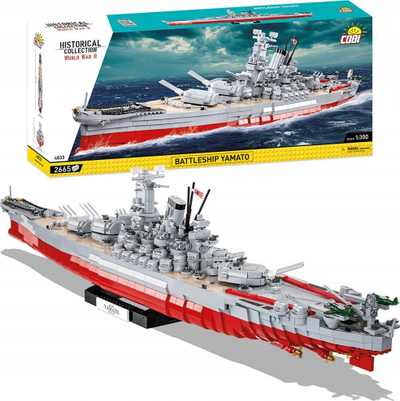 Set blloqesh COBI Battleship Yamato 4833, 2665 copa, shkalla 1:300
