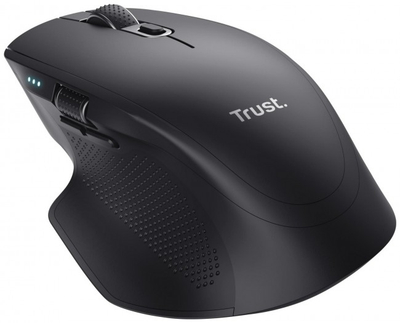 Maus pa tela Trust Ozaa+ Multi-Connect, Bluetooth edhe USB, i zi