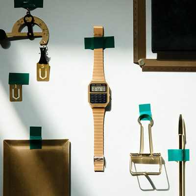 Orë digjitale Casio CA-500WEG-1A, e artë