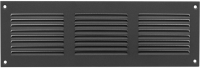 Grilë ventilimi metalike Europlast MR3010A, 300 x 100 mm, me rrjetë insektesh, antracit