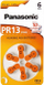 Bateri për aparat të dëgjimit Panasonic PR48, 1.4V, 6 copë