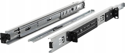 Shina montimi ARAS600N, për kabinet RACK 19", thellësi 600 mm, të zeza