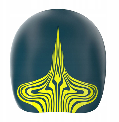 Капа за пливање Speedo Fastskin за возрасни, IQfit, тиркизна и жолта
