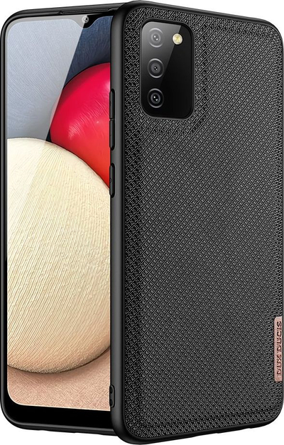 Këllëf telefoni Dux Ducis Fino për Samsung Galaxy A02s, najlon, që s’e ha kollaj goditja, i zi