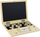 Lodër druri për mësim Blackboard Laptop, dërrasë e zezë me shkumës, kube me shkronja, shumëngjyrëshe