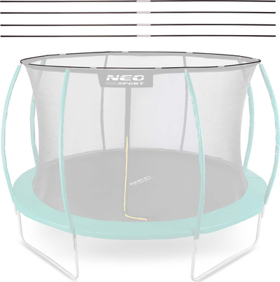 Unazë rrjete trampoline Neo-Sport Typ C, 252cm, 8ft, e zezë