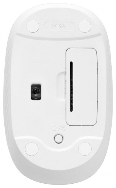 Глушец без кабел Logitech M196, Bluetooth, компактен, бел