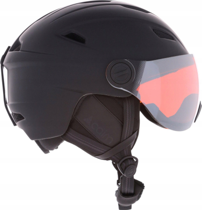 Helm skish Cairn Impulse me vizor, in-mold, me ajrosje që rregullohet, e zezë