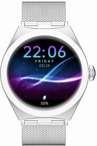 Smartwatch Gravity GT25-7, argjend, rezistent ndaj ujit