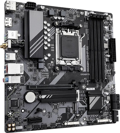 Матична плоча Gigabyte B650M D3HP AX, 5+2+2 фаза VRM, DDR5 EXPO/XMP 7600 MHz, Wi-Fi 6E, црна боја