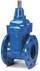 Valvul portë AVK 100mm me fllanxha, trup gize, EPDM, blu