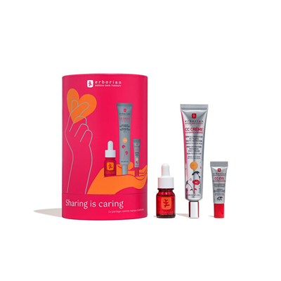Set për lëkurë Erborian CC Skin Therapy Dore, krem për fytyrë 45 ml + vaj nate 10 ml + krem për sy 3 ml