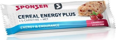 Батон енергија Sponser Cereal Energy Bar Strawberry, 20x40g, со јагода