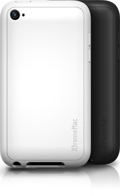 Mbulesë silikoni Xtrememac Tuff Wrap për iPod Touch 4G, set me 2 copë, e zezë edhe e bardhë