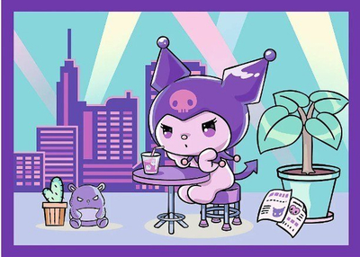 Puzzle Trefl 4 në 1, Hello Kitty Kuromi, 70 copa, shumëngjyrësh