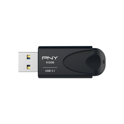 USB PNY Attaché 4 3.1, 512GB, USB 3.1, e zezë