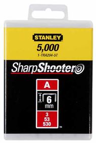 Kapëse Stanley Type A 5/53/530 TRA204T, 6mm, 1000 copë, çelik i galvanizuar