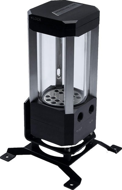 Stendë rezervuari Watercool Heatkiller Tube, montim në ventillator 140mm, metal, e zezë