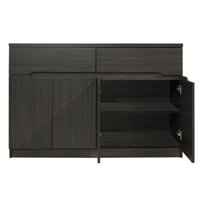 Bufe Jolene HM2234.01, 2 sirtarë 4 dyer, 120x40x80 cm, zebrano e errët
