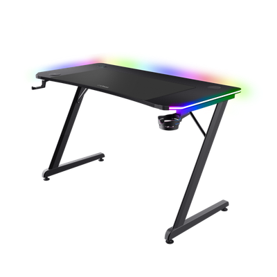 Tavolinë Trust GXT 710, Luminus Pro RGB, e zezë